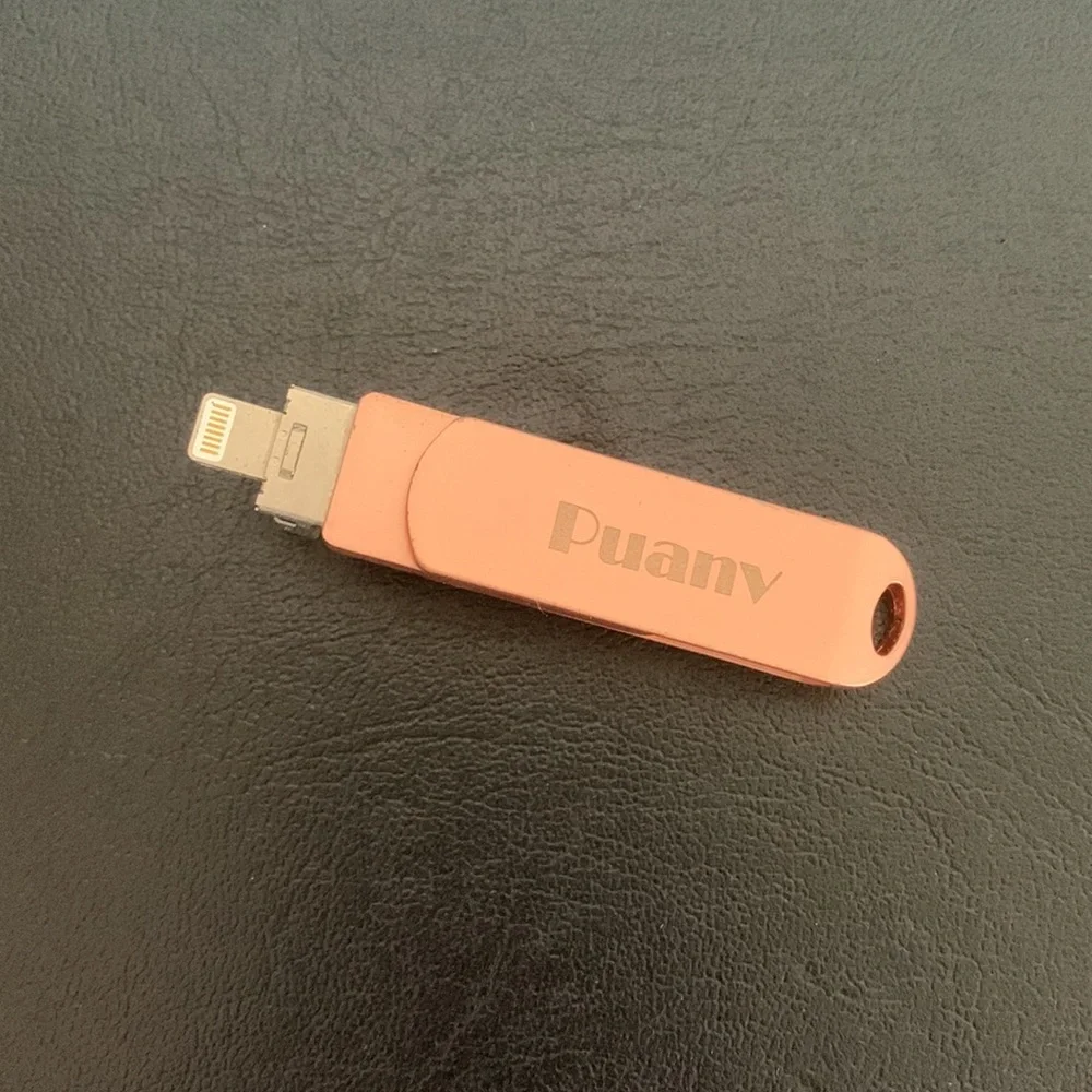 Puanv Multi Purpose USB Drive Pink 128 GB (Phone & Laptop)